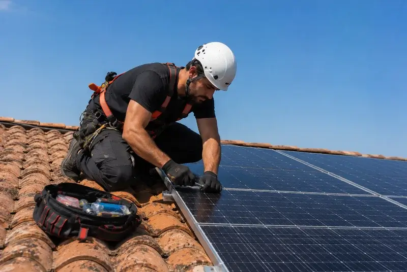 Maintenance et monitoring de panneaux solaires à Azillanet