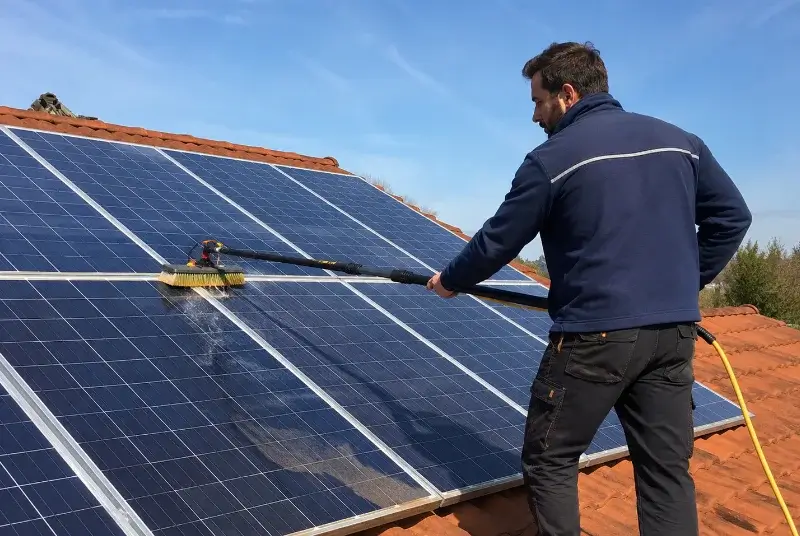 Nettoyage et entretien de panneaux solaires à Azillanet